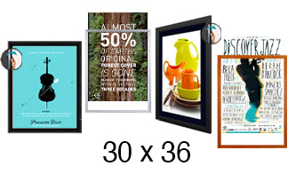 30x36 Poster Frames - All Styles