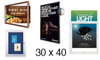 30x40 Poster Frames - All Styles