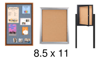 8.5x11 Enclosed Bulletin Boards