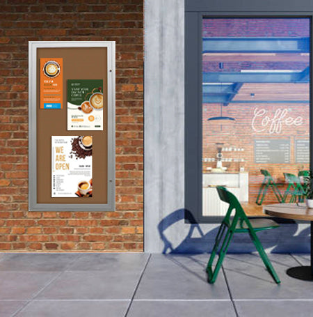Extra Large 24x48 Outdoor Enclosed Bulletin Board Swing Cases with ...