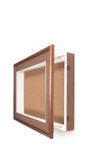 Lighted Shadow Box Cork Board Display Case 24x36