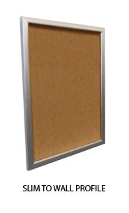 Extra Large 24 x 96 Super Wide-Face Enclosed Bulletin Cork Board SwingFrames