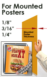 Extra Large 60 x 60 Poster Snap Frames (2 1/2" Profile for MOUNTED GRAPHICS)