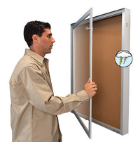 Extreme Weather Plus Outdoor Enclosed Bulletin Boards | Single Locking Door)