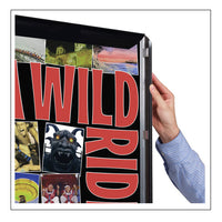 SwingSnap Fast Change Poster Snap Frames with 1 5/8" Wide Aluminum Profile - Mitered Corners in 45+ Sizes