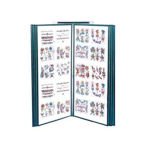 Swinging Panels Flash Art Wall Display, Tall 31x73 Steel Flip Panels