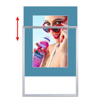 Designer Beveled Slide-In Picture Sign Frames for Posters 16x24 | 4" Wide Matboard