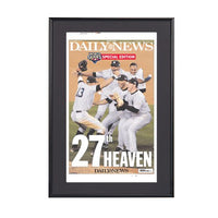 New York Yankees World Series Championship Newspaper Metal Display Frame