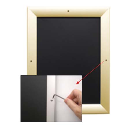 EXTRA-DEEP 8x10 Poster Snap Frames with Security Screws (for MOUNTED GRAPHICS)