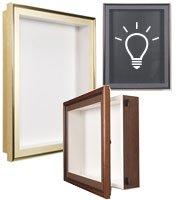 Swing-Open Lighted Shadow Boxes & Display Cases – SwingFrames4Sale