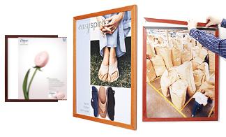 Wood Slide-In Sign Frames & Poster Display Frames