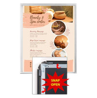 SwingSnap 12x24 Poster Snap Frame with 1 1/4" Wide Mitered Aluminum Snap Open Frame Profile