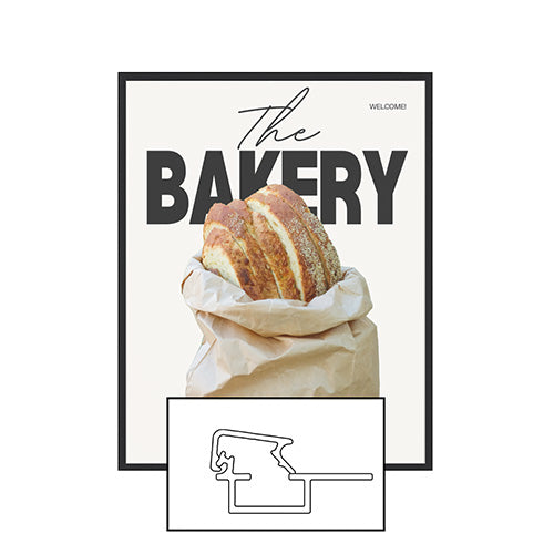 SwingSnap Front Loading Poster Snap Frames | .60 Mini Frame Profile 35+ Snap Frame Sizes and Custom