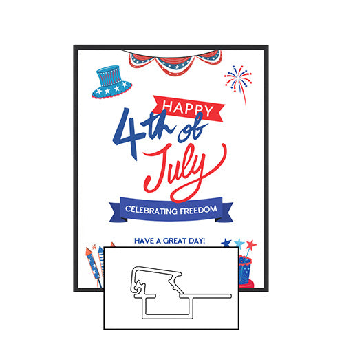 MINI 10x20 Poster Snap Frames (.60" Wide Frame Profile)