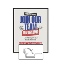 MINI 17x23 Poster Snap Frames (.60" Wide Frame Profile)