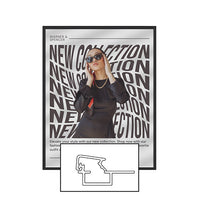 MINI 12x36 Poster Snap Frames (.60" Wide Frame Profile)