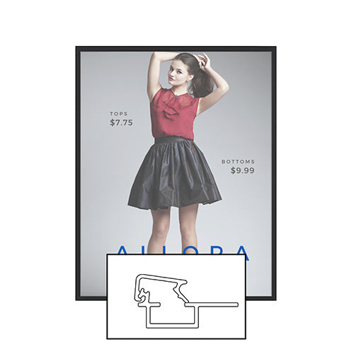 MINI 12x18 Poster Snap Frames (.60" Wide Frame Profile)