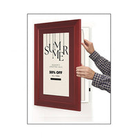 Wood 362 Poster Display SwingFrames 20x20 with Matboard