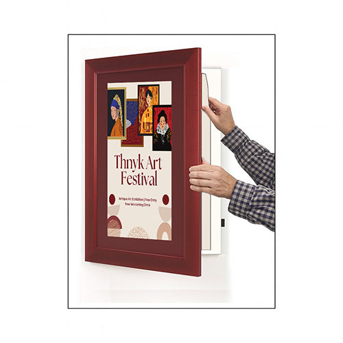 Wood 362 Poster Display SwingFrames 9x12 with Matboard