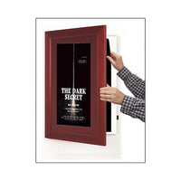 Wood 362 Poster Display SwingFrames 24x30 with Matboard