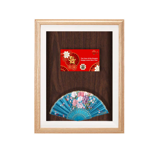 SwingFrame Designer Wood Framed Oak Wall Display Case 3-inch Deep in 12 Sizes + Custom Sizes