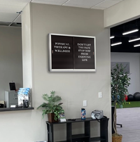 Indoor Letter Boards with Two Sliding Glass Doors | Classic Mitered Corners Metal Cabinet in 14 Sizes