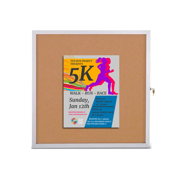Ultra Thin 12 x 18 Enclosed Bulletin Boards