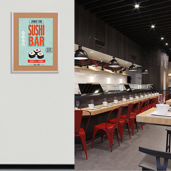 30 x 36 Ultra Thin Indoor Enclosed Bulletin Board | Lockable Single Door Poster and Notice Display Case