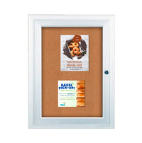 Outdoor Enclosed Bulletin Boards 36 x 36 | Single Locking Hinged Door