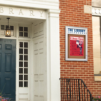 Extreme WeatherPlus Radius Edge Outdoor Bulletin Board Display Case with Personalized Header | Shown In Silver Frame