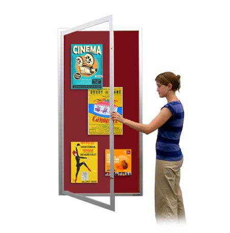 48x60 Extra Large Outdoor Enclosed Bulletin Board SwingCase | XL Single Door, Metal Display Case
