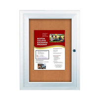 18 x 24 Indoor Enclosed Bulletin Boards with Light (Single Door)