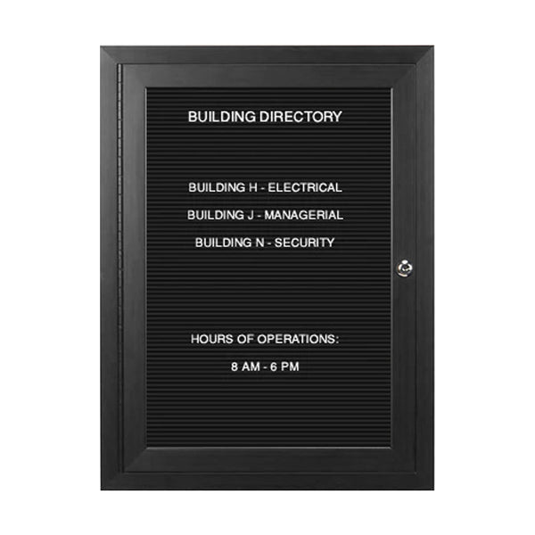 Indoor Enclosed Letter Boards | Single Door Message Boards & Directory Boards in 10+ Sizes