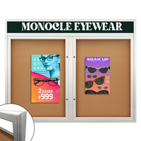 EXTREME WeatherPlus™ Radius Edge Enclosed Outdoor Poster Case | Personalize Your Header