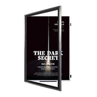 SwingFrame 22x28 Poster Frame | Classic Metal Poster Display with Beveled Matboard | Swings Open for Graphic Changes
