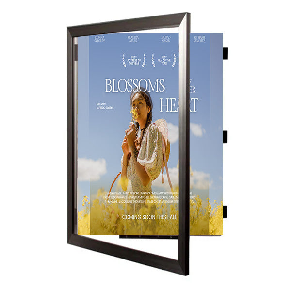SwingFrame Carbon Steel Poster Frame 24x36 | Quick Change Swing Open Frame