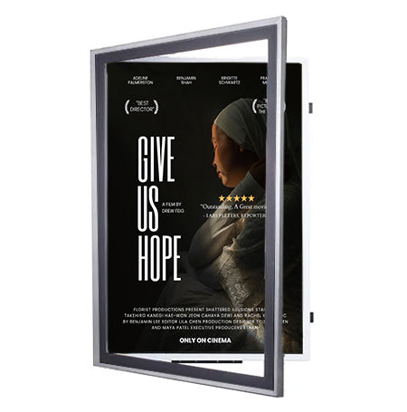Metal Movie Poster Frame | Quick Change Swing Open, Classic Poster SwingFrames in 10 Sizes and Custom