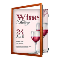 SwingFrame 16x20 Wood Frame Poster Display Frame with Elegant #361 Flat Face Profile, 10 Finishes