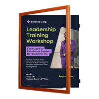 12x24 Wood Frame (361) Poster Display SwingFrames