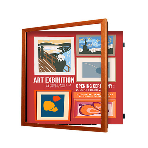 20x20 Wood Frame (361) Poster Display SwingFrames