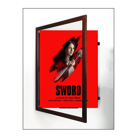 SwingFrame Large 36 x 48 Frames for Posters with # 362 Wide Wood Frame Style