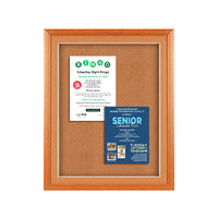 Designer Wood 8.5" x 11" Enclosed Bulletin Board SwingFrames