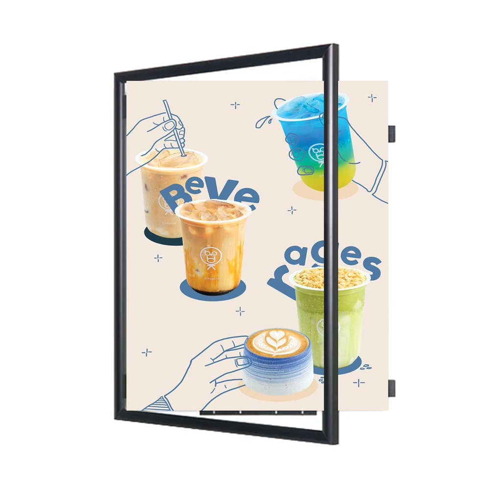 SwingFrame Large 24x72 Poster Frame Display | Swing Open, Quick Change ...