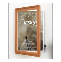 Wood 353 Poster Display SwingFrames 22x28 with Matboard