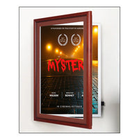 Wood 353 Poster Display SwingFrames 24x36 with Matboard