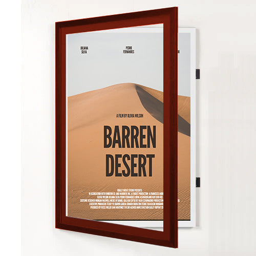 Wood 361 Poster Display SwingFrames 22x28 With Matboard
