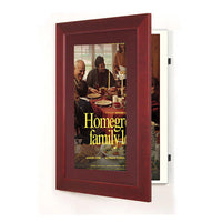 Wood 362 Poster Display SwingFrames 22x34 with Matboard