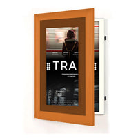 Wood 362 Poster Display SwingFrames 27x41 with Matboard