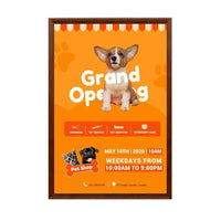 EXTRA-LARGE Wood 24x60 Frame Poster Snaps (1 1/4" Wood Profile)