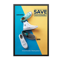 24x84 Large Frame Snap Open Front Loading Poster Snap Frames (1 1/4" Profile for MOUNTED GRAPHICS)